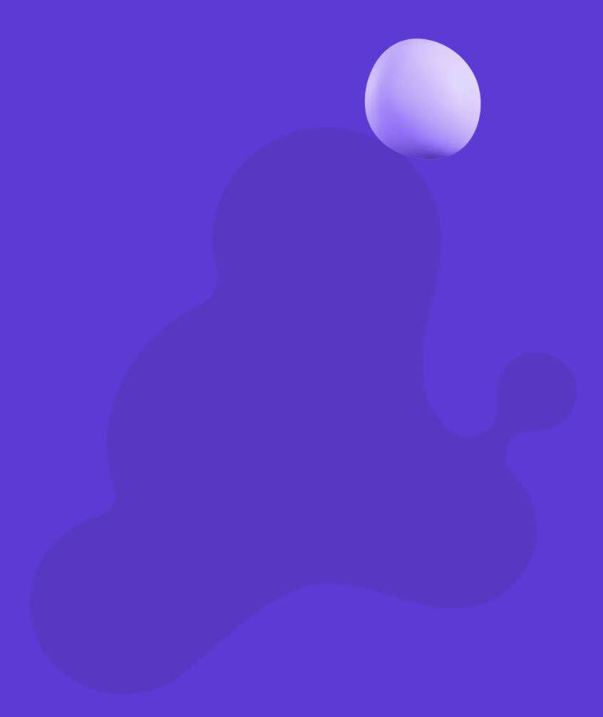 Purple Blob With Floating Orb