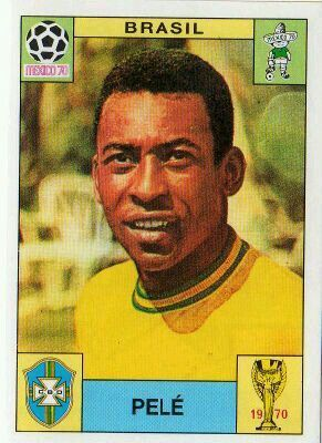 Vintage World Cup Sticker Portrait with Pop-Print Color Blocks
