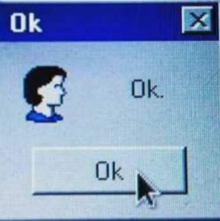 Pixelated OK Dialog Loop